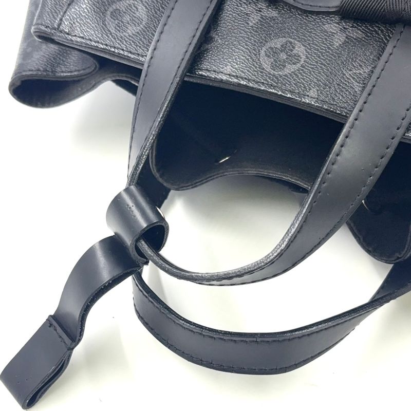 Louis Vuitton Explorer Monogram Eclipse Monogram Eclipse Leather ×pvc Black