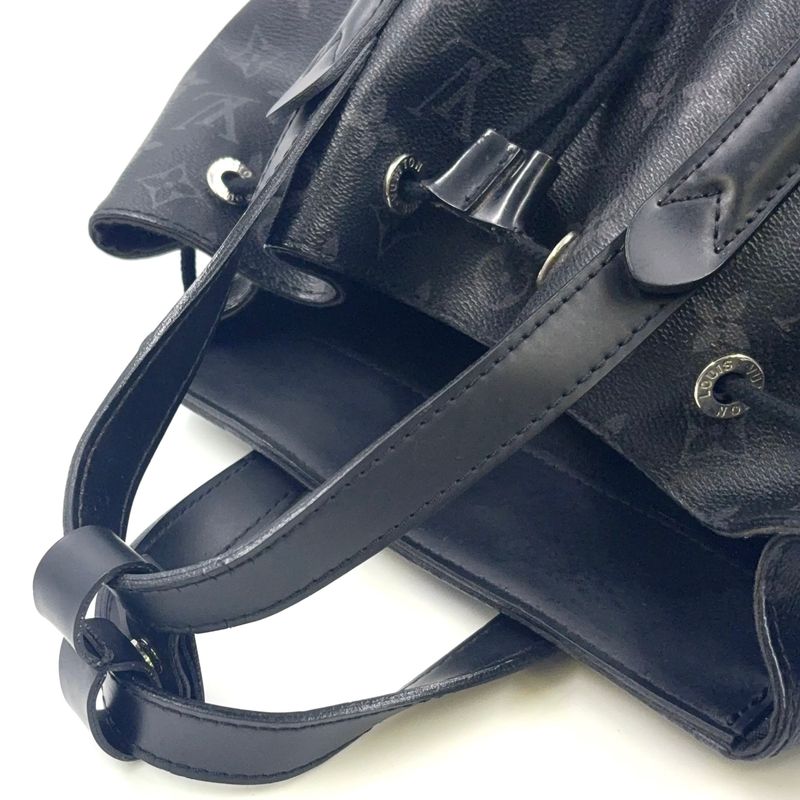 Louis Vuitton Explorer Monogram Eclipse Monogram Eclipse Leather ×pvc Black