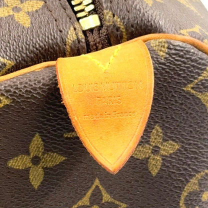 Louis Vuitton Keepall 55 Monogram Leather X PVC Brown Boston Bag Gold M41424