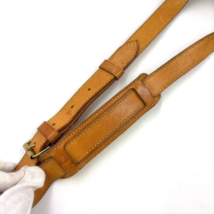 Louis Vuitton Saumur 35 Monogram Leather × PVC Brown Shoulder Bag Gold M42254