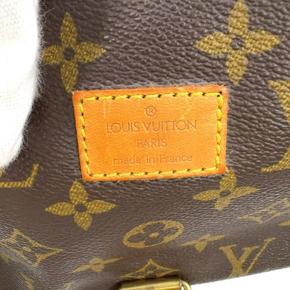 Louis Vuitton Saumur 35 Monogram Leather × PVC Brown Shoulder Bag Gold M42254