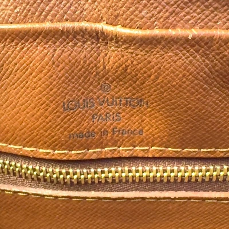 Louis Vuitton Nile Monogram Leather × PVC Brown Shoulder Bag Gold M45244