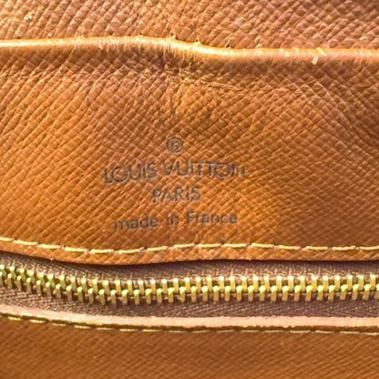 Louis Vuitton Nile Monogram Leather × PVC Brown Shoulder Bag Gold M45244