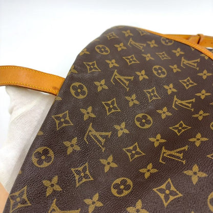 Louis Vuitton Saumur 35 Monogram Leather × PVC Brown Shoulder Bag Gold M42254