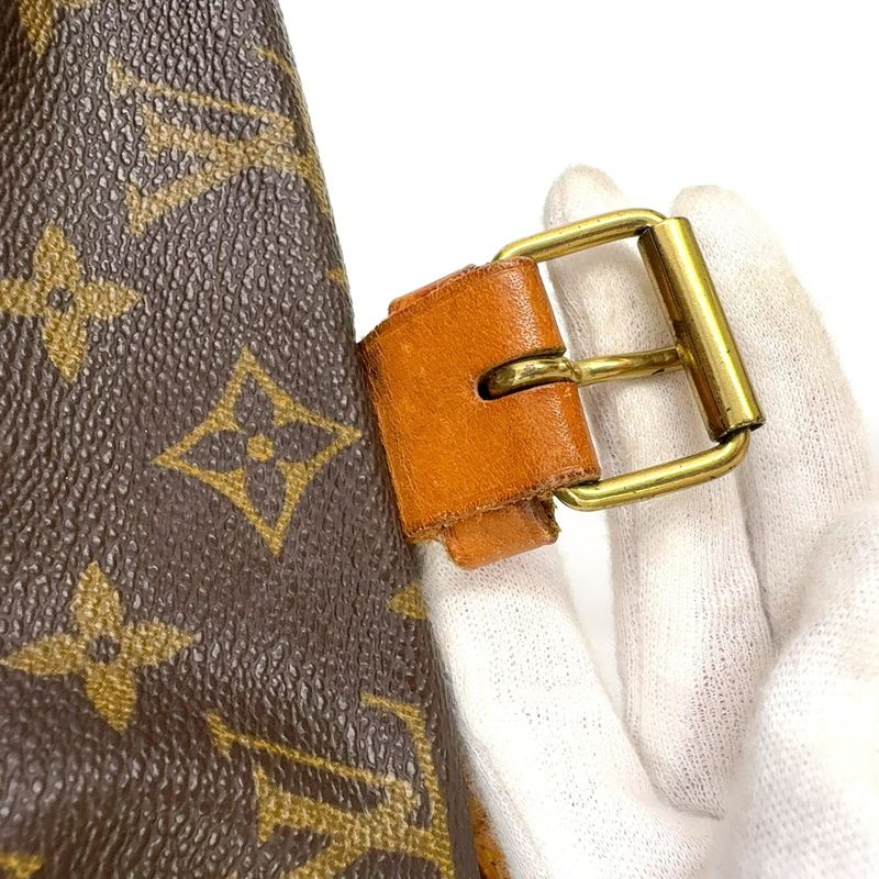Louis Vuitton Saumur 35 Monogram Leather × PVC Brown Shoulder Bag Gold M42254