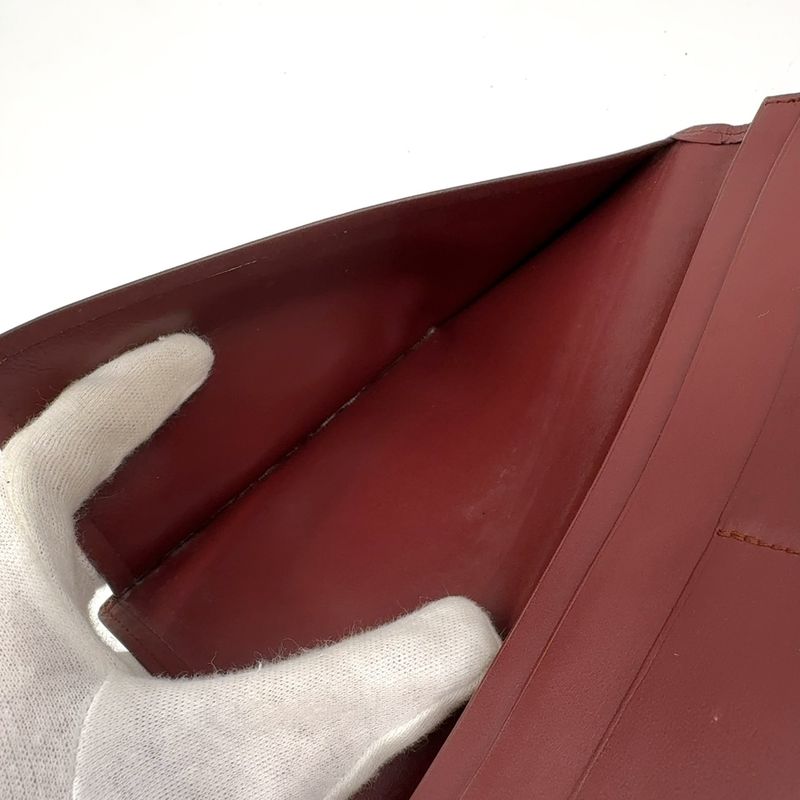 Cartier Mustline Leather Bordeaux Billfold Gold