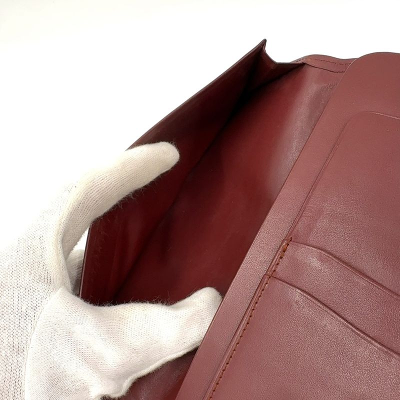 Cartier Mustline Leather Bordeaux Billfold Gold