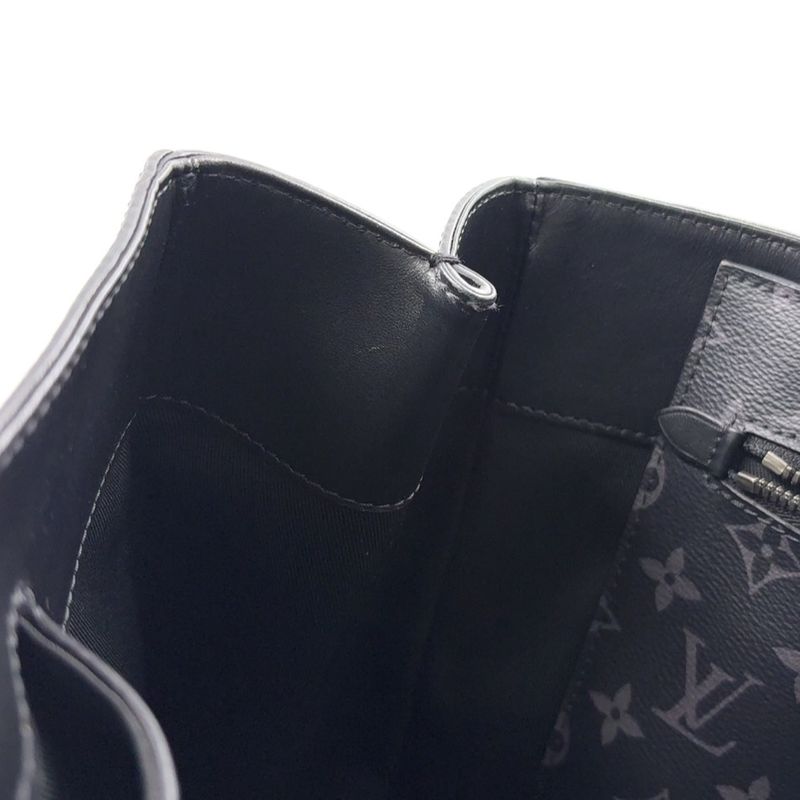 Louis Vuitton Grand Sac Monogram Eclipse Monogram Eclipse Leather ×pvc Black