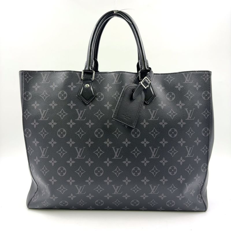 Louis Vuitton Grand Sac Monogram Eclipse Monogram Eclipse Leather ×pvc Black