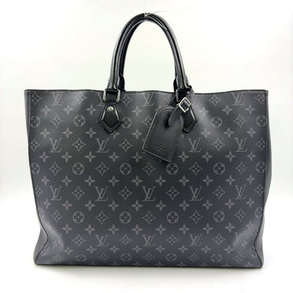 Louis Vuitton Grand Sac Monogram Eclipse Monogram Eclipse Leather ×pvc Black