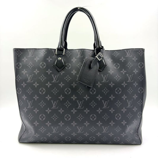 Louis Vuitton Grand Sac Monogram Eclipse Monogram Eclipse Leather ×pvc Black