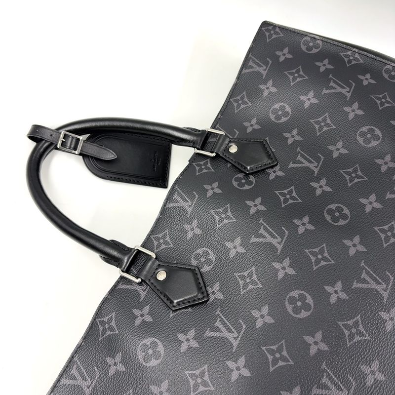Louis Vuitton Grand Sac Monogram Eclipse Monogram Eclipse Leather ×pvc Black