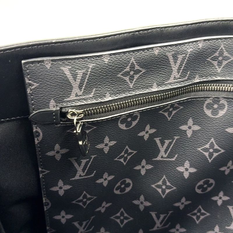 Louis Vuitton Grand Sac Monogram Eclipse Monogram Eclipse Leather ×pvc Black