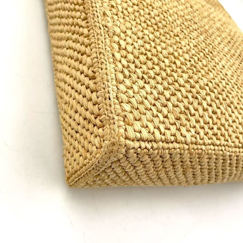 Loewe Standard A4 Shoulder Strap Not Included Leather X Raffia Brown X Beige