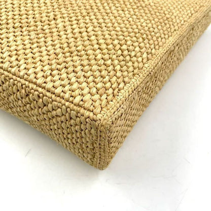 Loewe Standard A4 Shoulder Strap Not Included Leather X Raffia Brown X Beige