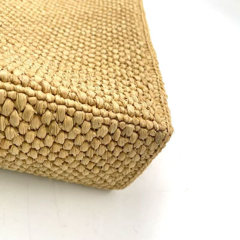 Loewe Standard A4 Shoulder Strap Not Included Leather X Raffia Brown X Beige