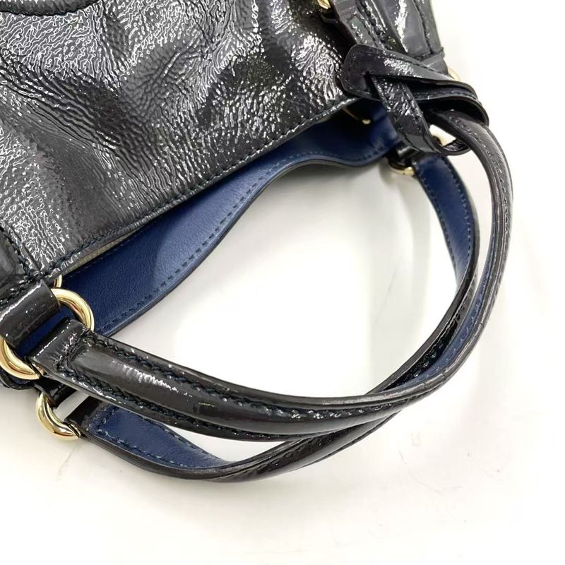 Gucci Soho Interlocking G Shoulder Strap Not Included Enamel Leather Purple