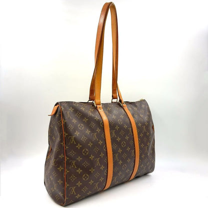 Louis Vuitton Flannery 45 Monogram Leather ×pvc Brown Shoulder Bag Gold M51115
