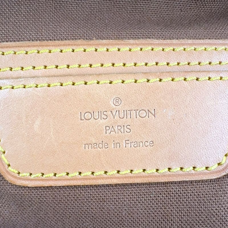 Louis Vuitton Flannery 45 Monogram Leather ×pvc Brown Shoulder Bag Gold M51115