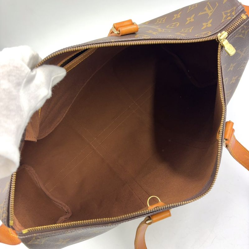 Louis Vuitton Flannery 45 Monogram Leather ×pvc Brown Shoulder Bag Gold M51115