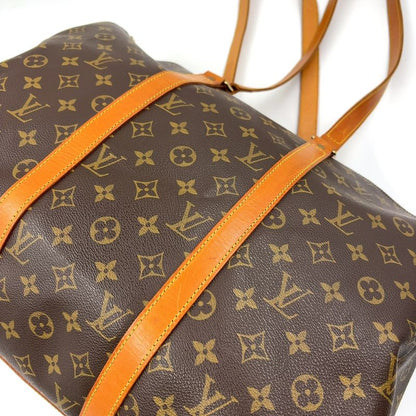 Louis Vuitton Flannery 45 Monogram Leather ×pvc Brown Shoulder Bag Gold M51115