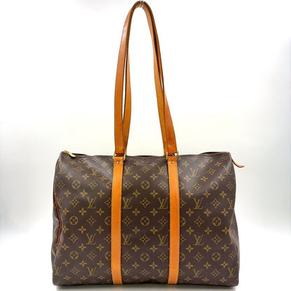 Louis Vuitton Flannery 45 Monogram Leather ×pvc Brown Shoulder Bag Gold M51115