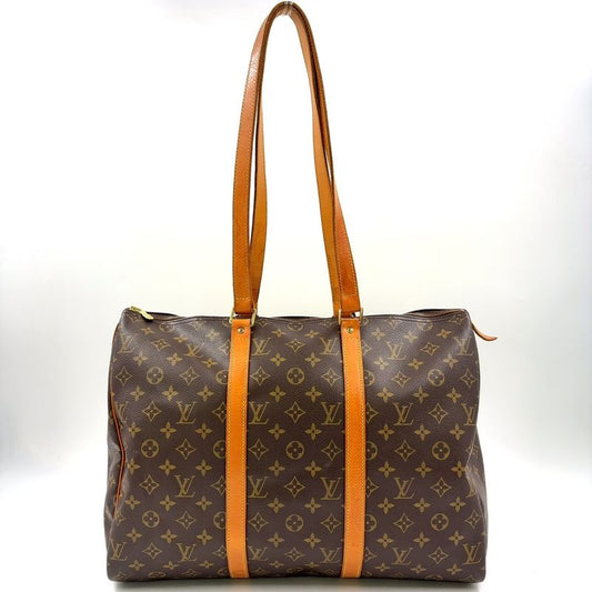 Louis Vuitton Flannery 45 Monogram Leather ×pvc Brown Shoulder Bag Gold M51115