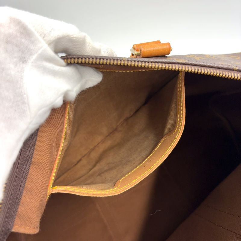 Louis Vuitton Flannery 45 Monogram Leather ×pvc Brown Shoulder Bag Gold M51115