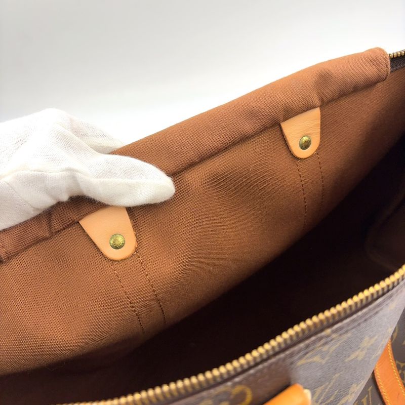 Louis Vuitton Flannery 45 Monogram Leather ×pvc Brown Shoulder Bag Gold M51115