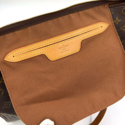 Louis Vuitton Flannery 45 Monogram Leather ×pvc Brown Shoulder Bag Gold M51115