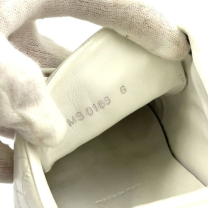 Louis Vuitton Front Low Line Croco Shape Pressed Leather White Sneakers