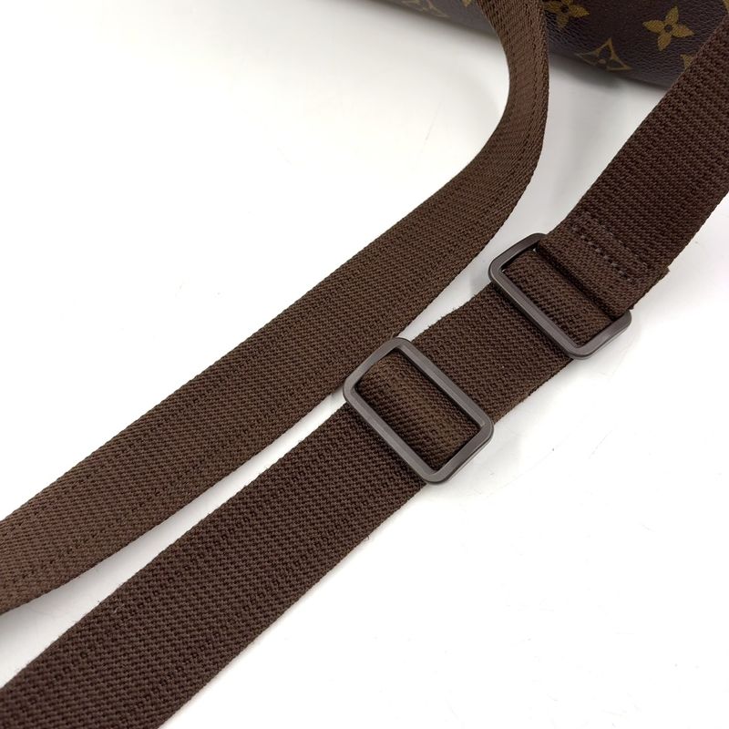 Louis Vuitton Reporter PM Monogram Leather × PVC Brown Shoulder Bag Gold M45254