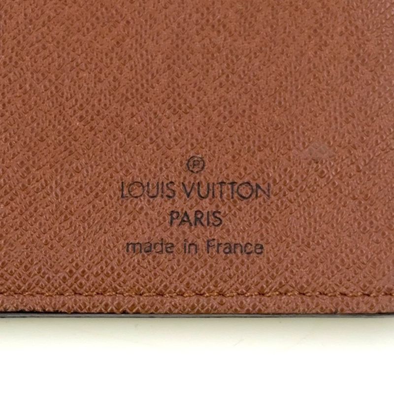 Louis Vuitton Portefeuille Brother Monogram PVC Brown Bifold Long Wallet Gold