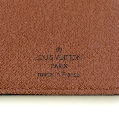 Louis Vuitton Portefeuille Brother Monogram PVC Brown Bifold Long Wallet Gold