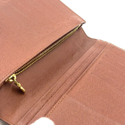 Louis Vuitton Portefeuille Brother Monogram PVC Brown Bifold Long Wallet Gold