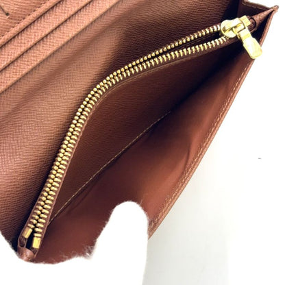 Louis Vuitton Portefeuille Brother Monogram PVC Brown Bifold Long Wallet Gold
