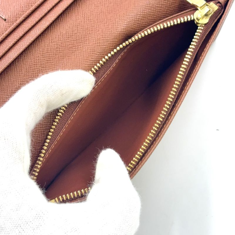 Louis Vuitton Portefeuille Brother Monogram PVC Brown Bifold Long Wallet Gold