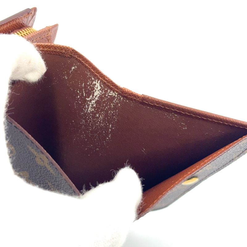 Louis Vuitton Portomone Viet Tresor Monogram Leather ×pvc Brown Bifold Wallet