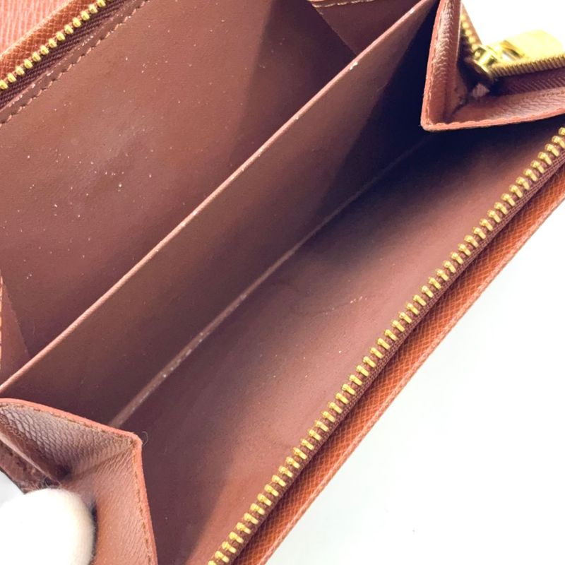 Louis Vuitton Portomone Viet Tresor Monogram Leather ×pvc Brown Bifold Wallet