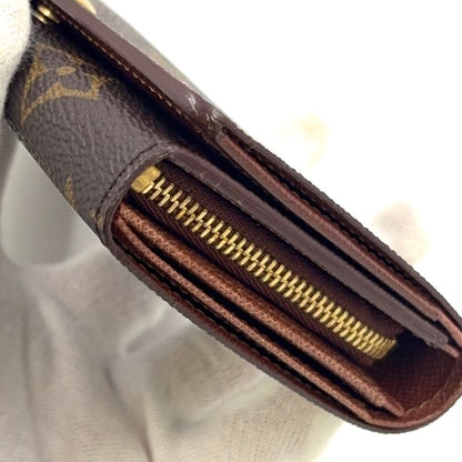 Louis Vuitton Portomone Viet Tresor Monogram Leather ×pvc Brown Bifold Wallet