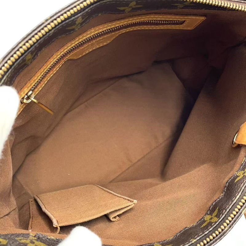 Louis Vuitton Cabas Piano Monogram Leather X PVC Brown Tote Bag Gold M51148