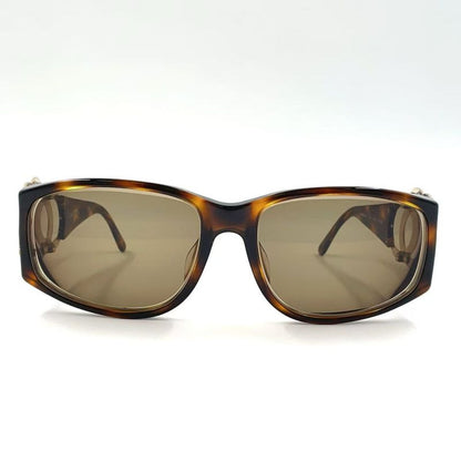 Chanel Cocomark Tortoiseshell Plastic Brown Sunglasses Gold