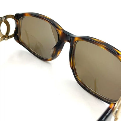 Chanel Cocomark Tortoiseshell Plastic Brown Sunglasses Gold