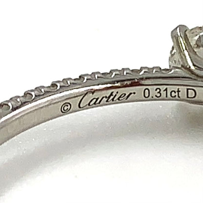 Cartier Etincel De Pt950×diamond Silver Ring N4744247