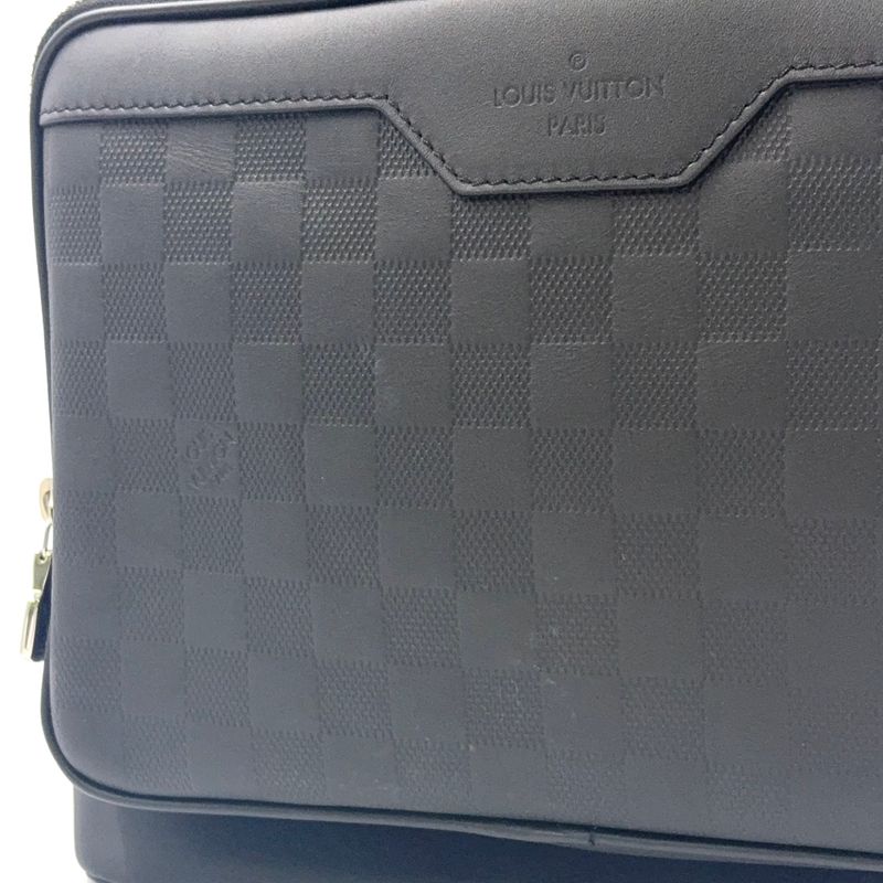 Louis Vuitton Damier Infini Backpack Sac RFID Compatible Leather Black Backpack