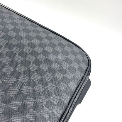 Louis Vuitton Pegase 55 Damier Graphite Damier Graphite Initial Leather ×PVC