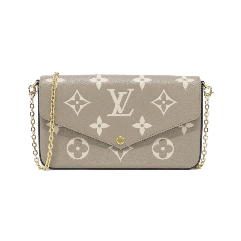 Louis Vuitton Bicolor Monogram Empreinte Pochette Félicie M82610 Shoulder Bag