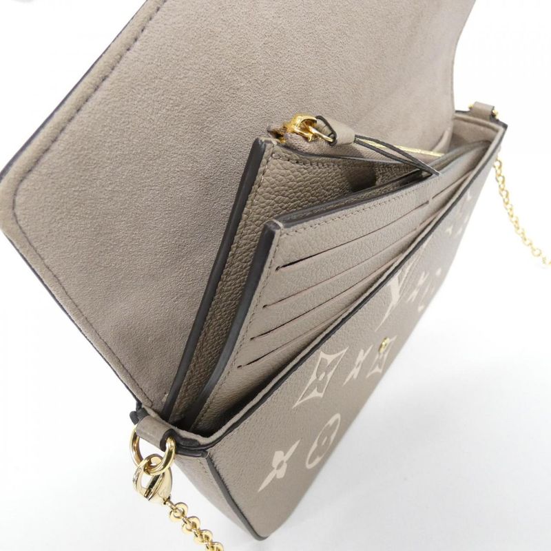 Louis Vuitton Bicolor Monogram Empreinte Pochette Félicie M82610 Shoulder Bag