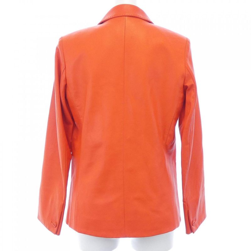 Hermes 46-7003 Leather Jacket