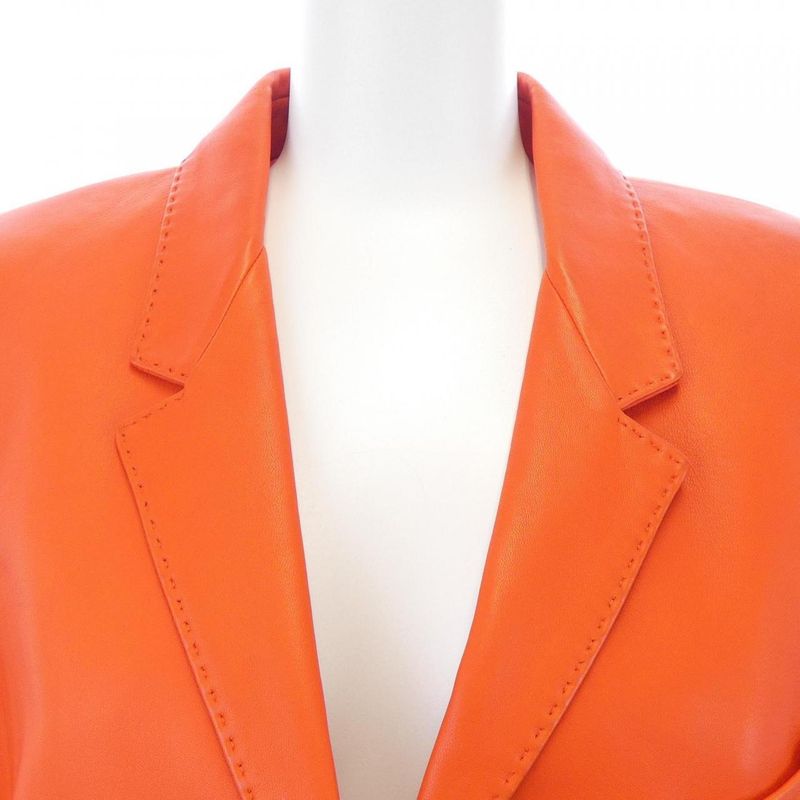 Hermes 46-7003 Leather Jacket